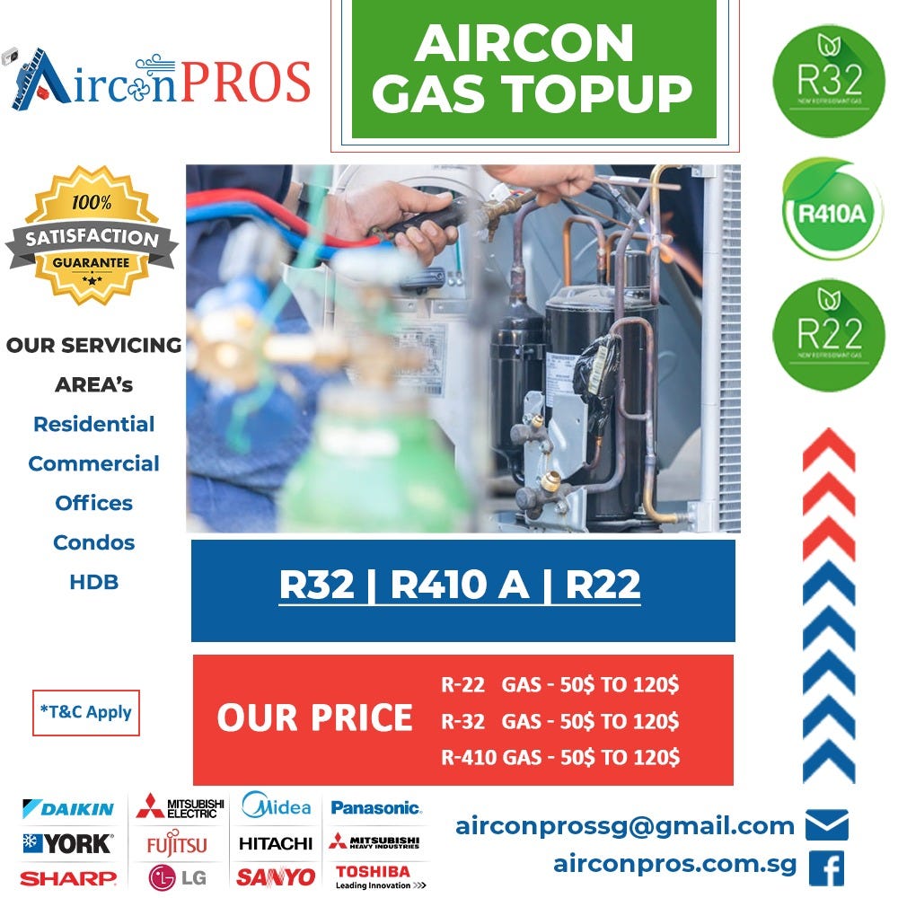 Aircon gas topup airconpros singapore Medium