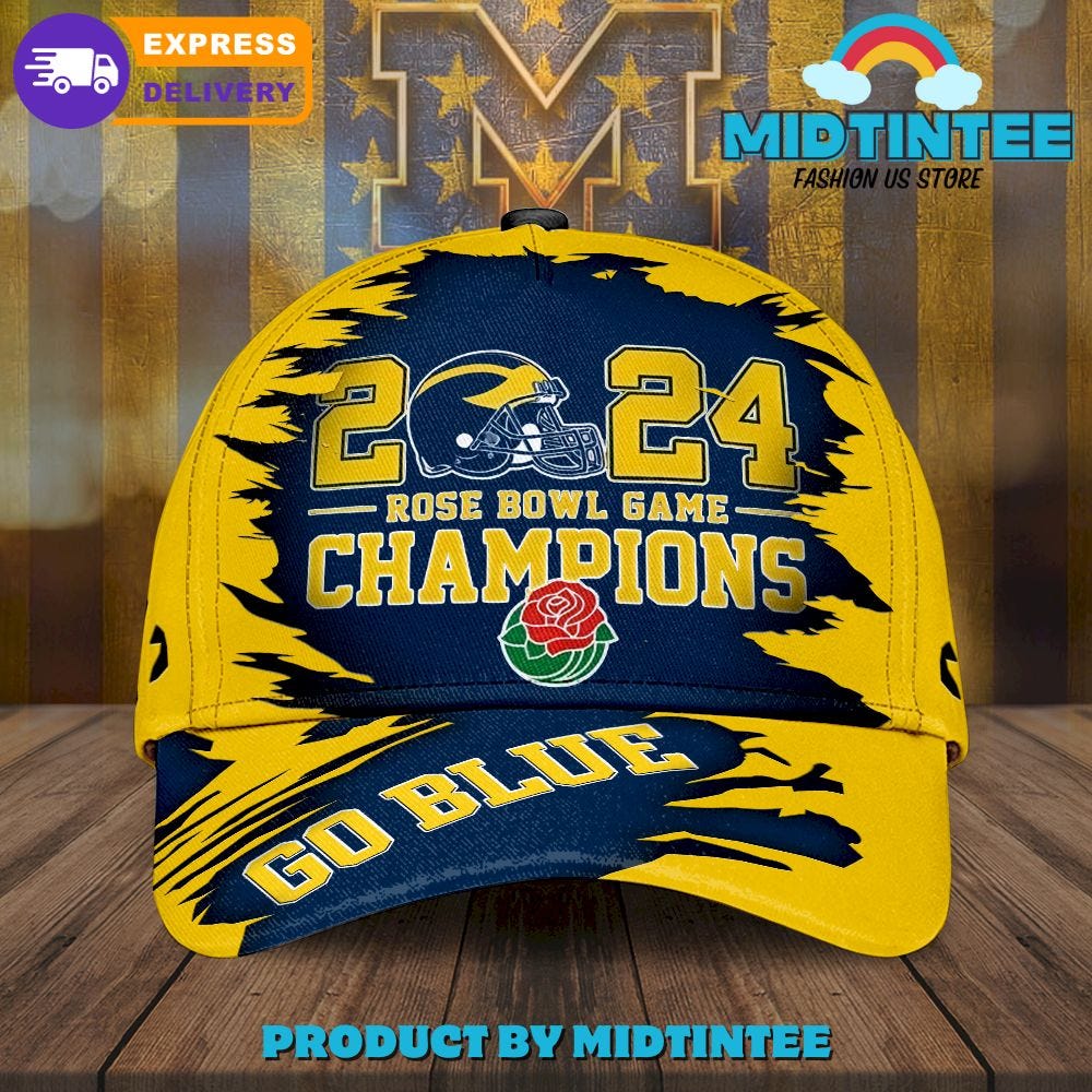 Michigan Wolverines 2024 Rose Bowl Game Champs Classic Cap by
