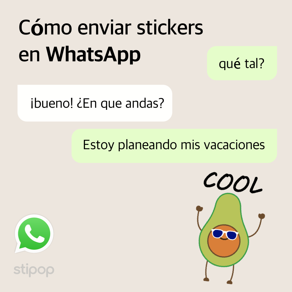 Cómo enviar stickers en WhatsApp. 1.Poner stickers en la bandeja 11