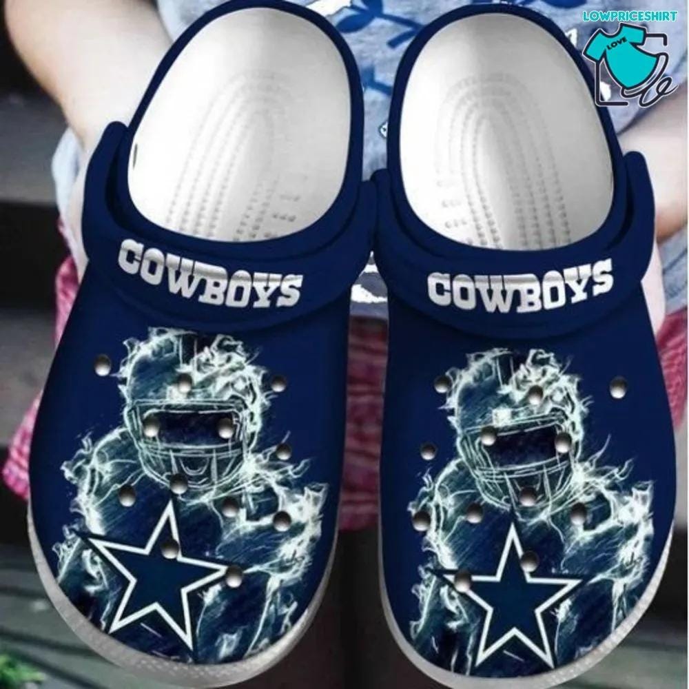 Dallas Cowboys Crocs Crocsband Clog Comfortable Water Shoes For