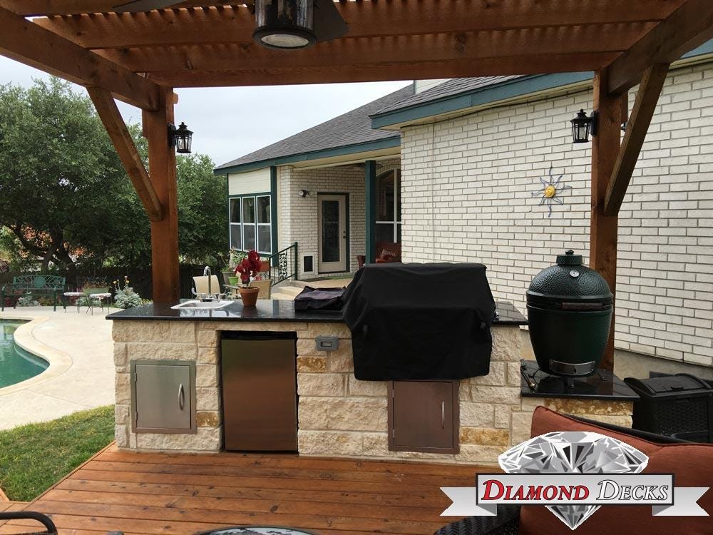 Outdoor Kitchen Builders San Antonio by Diamond Deck Medium