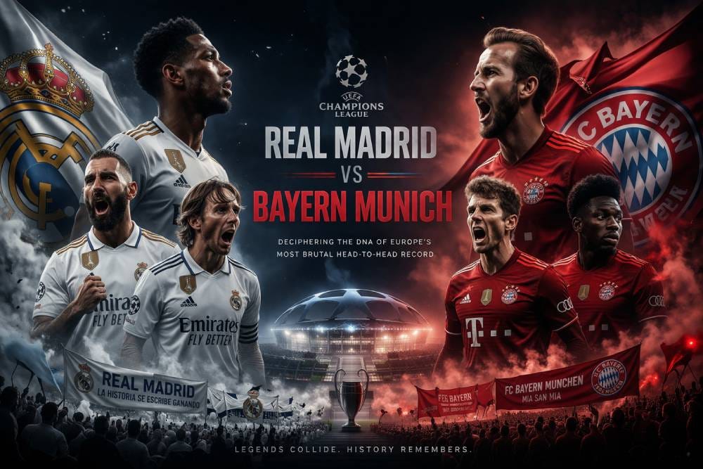 The Black Beast vs The White Kingdom: Deciphering the Tactical DNA of Madrid and Bayern (2026).