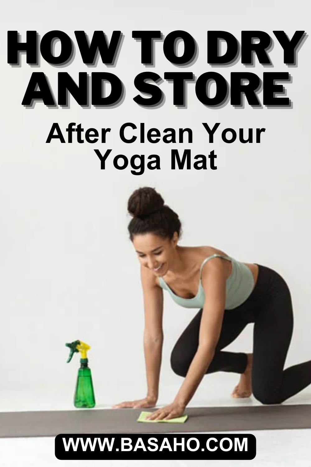 How to dry and store yoga mat after clean? Basaho Medium