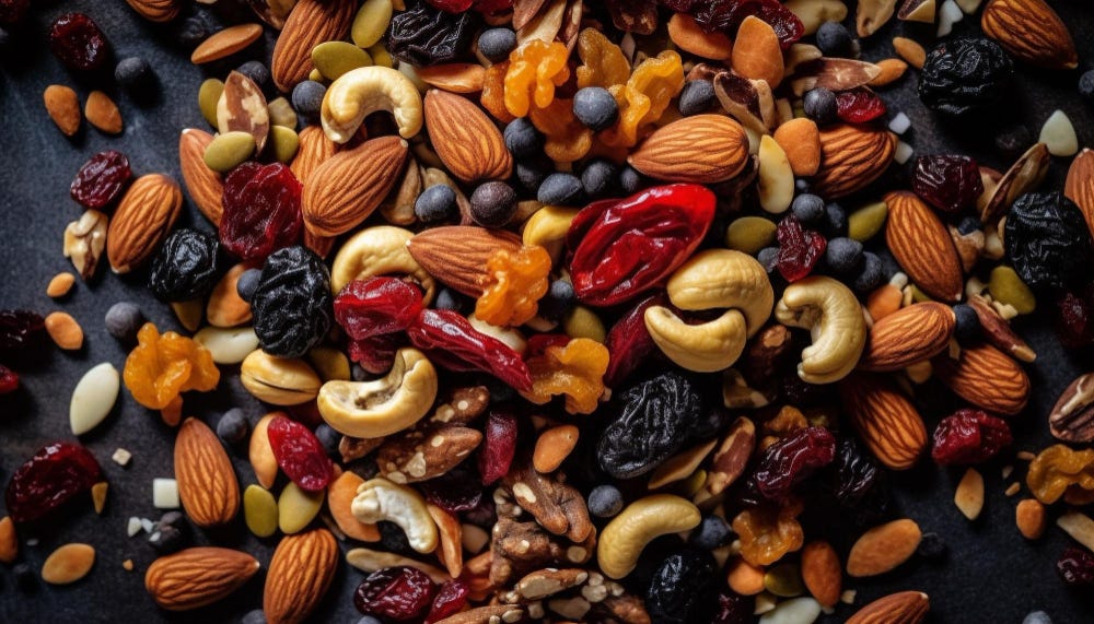 Nutritional Benefits of Walnut, Almond, and Raisin Mix by Serena