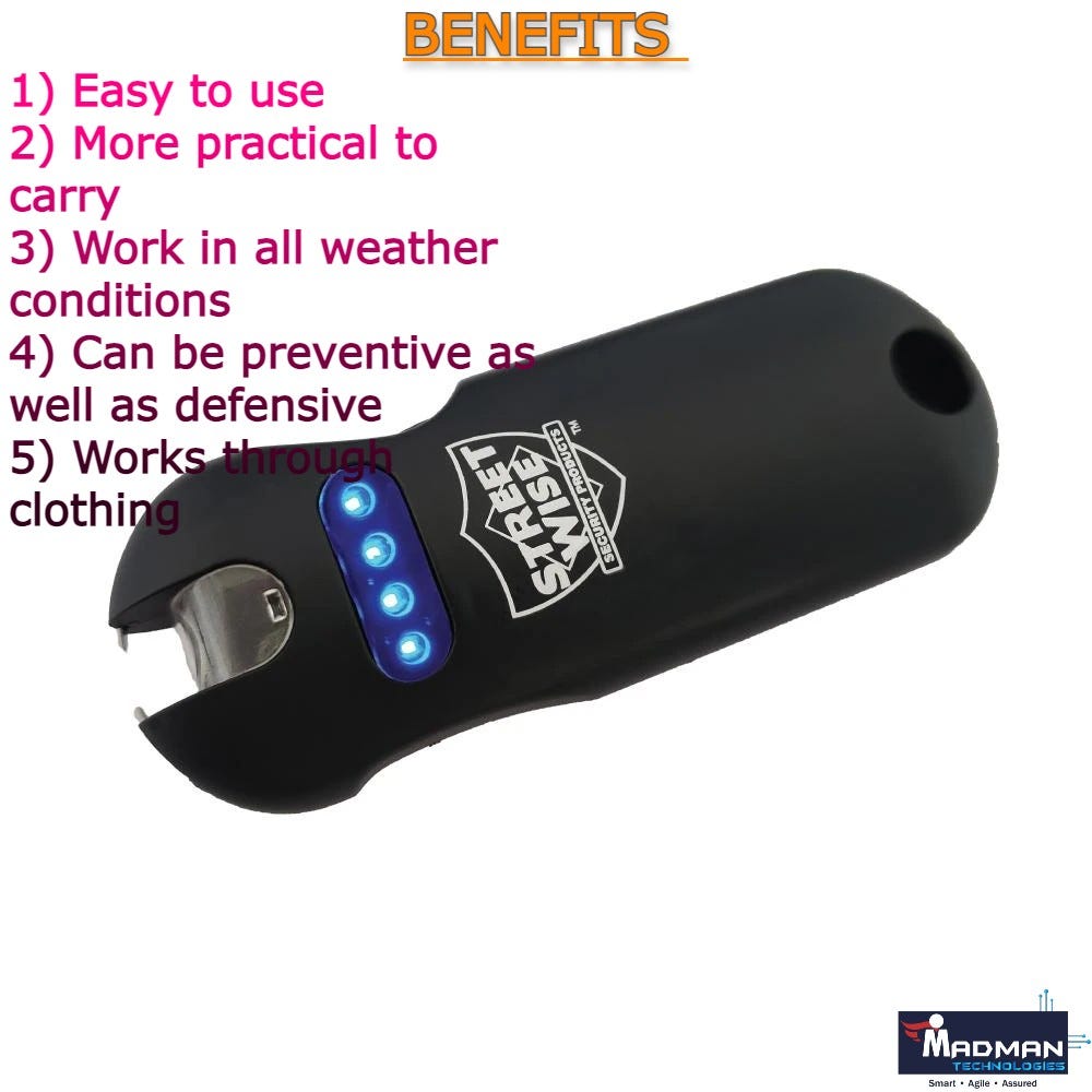 STUN GUN. The stun gun, an electroshock weapon… by Shruti Khare Medium