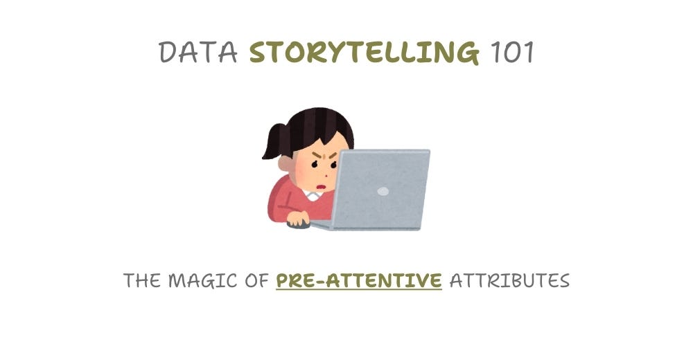 Data Storytelling 101: The Magic of Pre-attentive Attributes