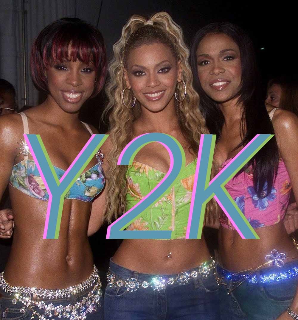 Y2K is an aesthetic that was prevalent in pop culture from roughly