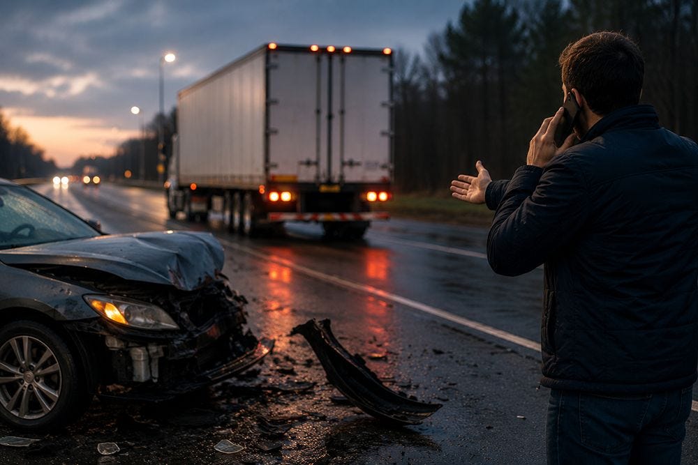 What Should You Do if a Truck Driver Leaves the Scene of an Accident in Georgia?