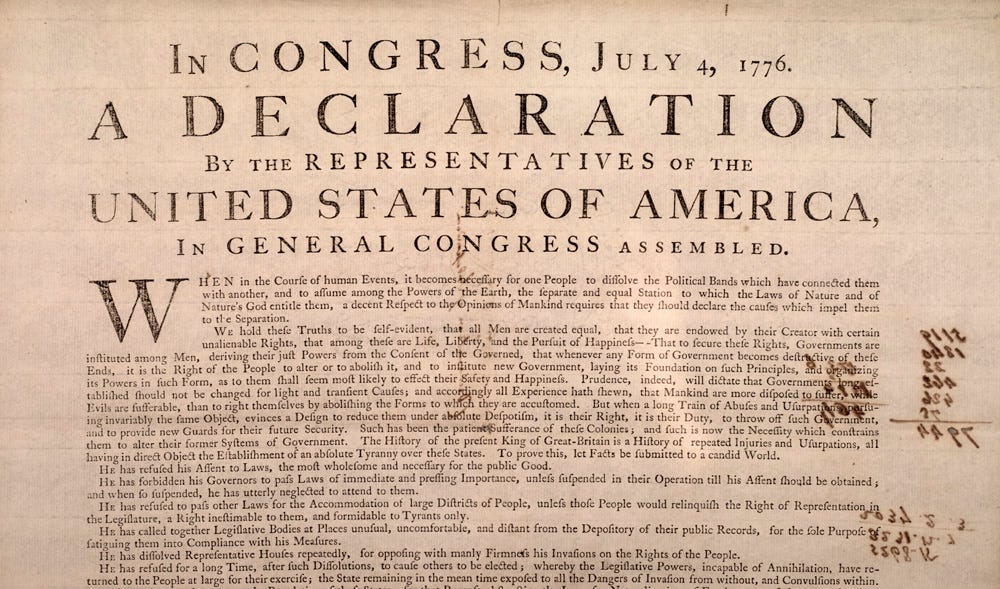national treasure declaration of independence security