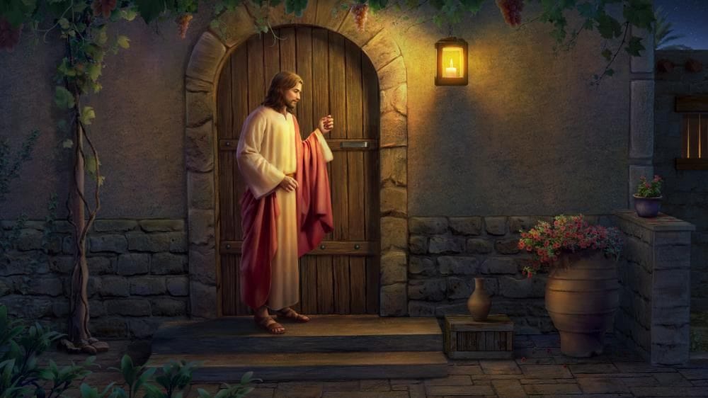 jesus at the door