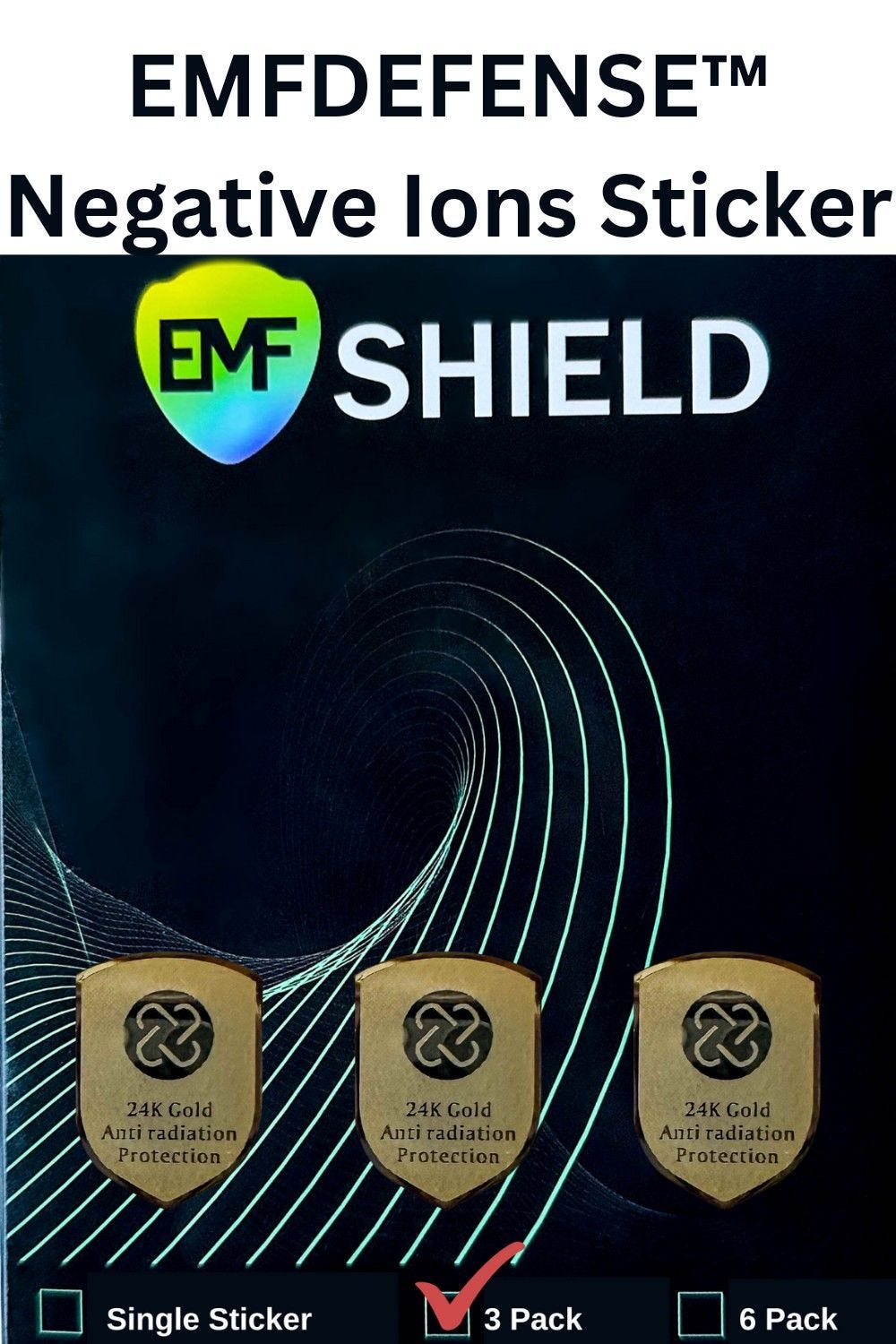 EMFDEFENSE™ Negative Ions Sticker A Shield Against Modern Electronic