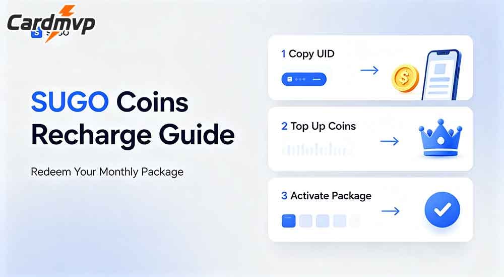 How to Buy SUGO Monthly Package: Complete Guide for SUGO Coins Recharge via CARDMVP