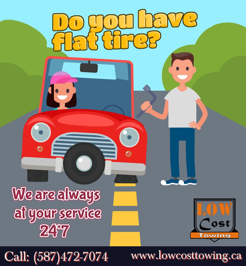 Flat Tire Service in Calgary. Do you have a flat Tire (tire… by Low