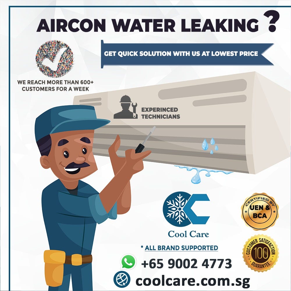 Aircon Water leaking Cool care aircon Medium