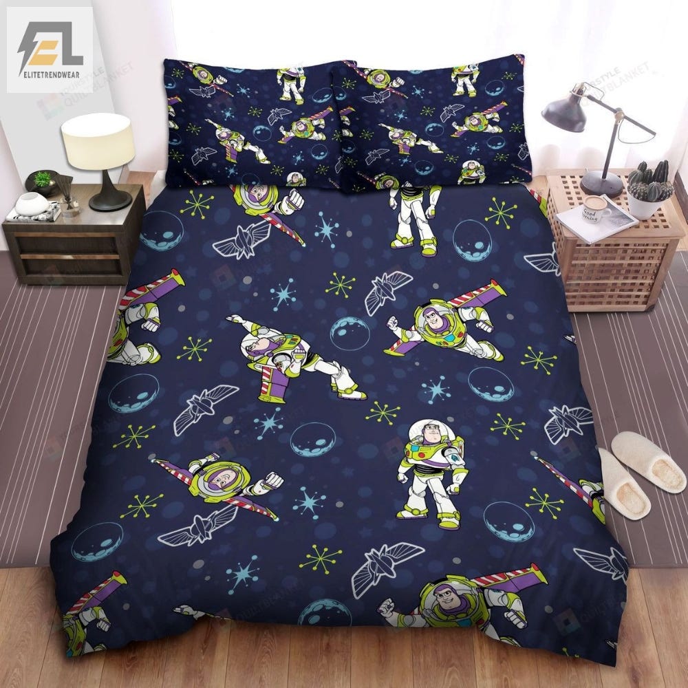 Toy Story Buzz Lightyear Pattern Bed Sheets Duvet Cover Bedding Sets ...