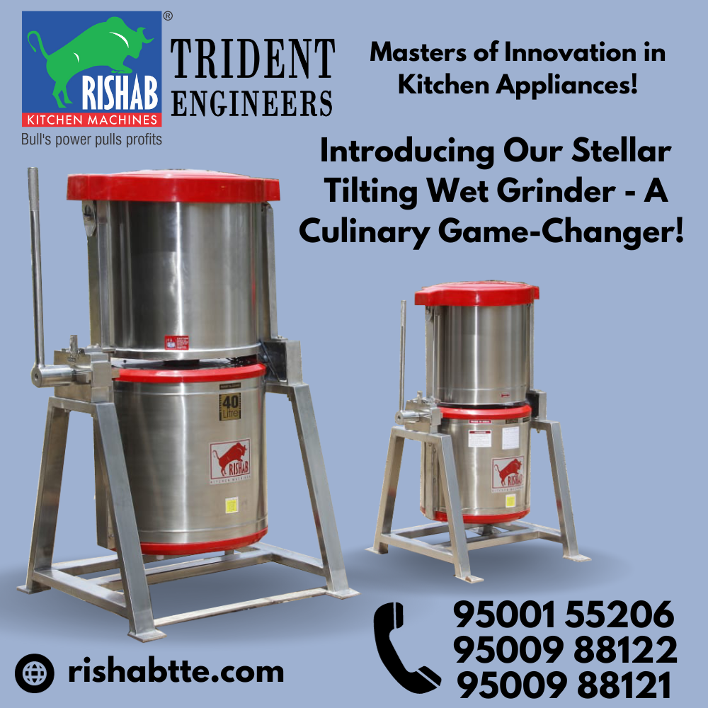 Tilting Wet Grinder Manufacturer Trident Engineers Medium