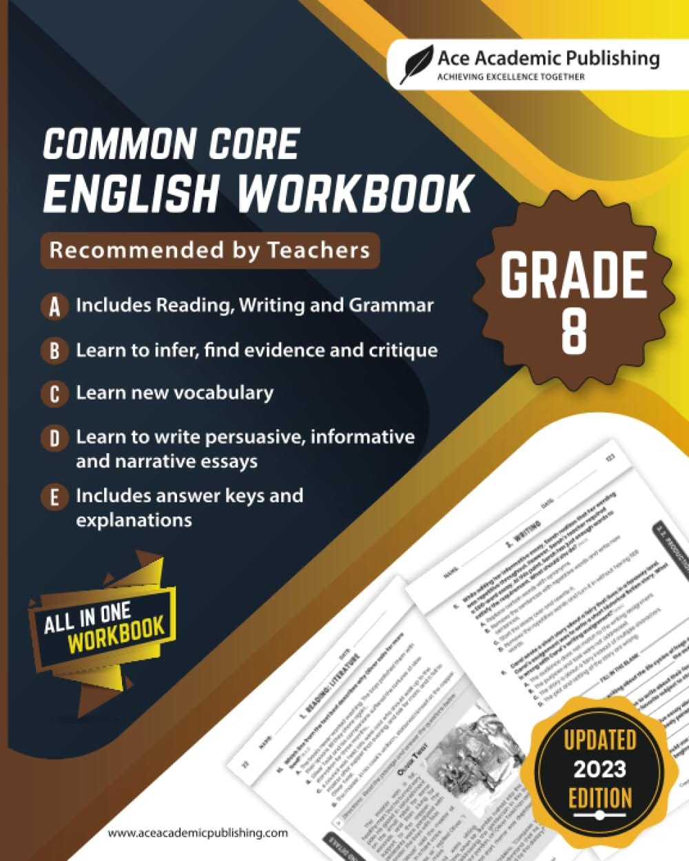 [PDF][BEST]} Common Core English Workbook: Grade 8 English | by ...