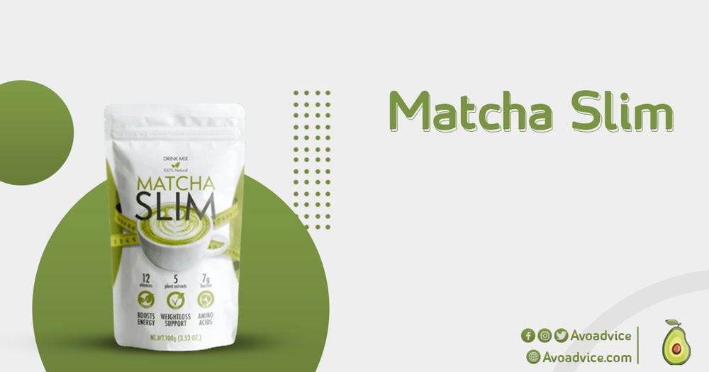 3+2 Matcha Slim Energy Drink Mix Powder Supplement with Taurine