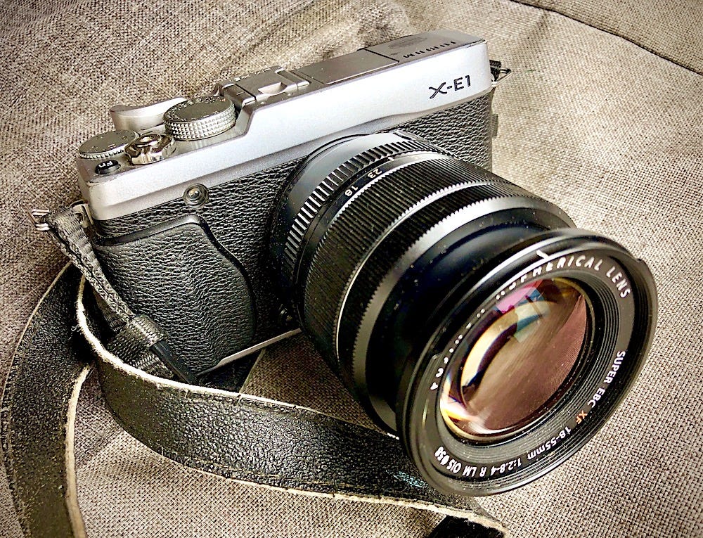 Cameras I've clicked with #6. Fujifilm X-E1 — an APS-C with a