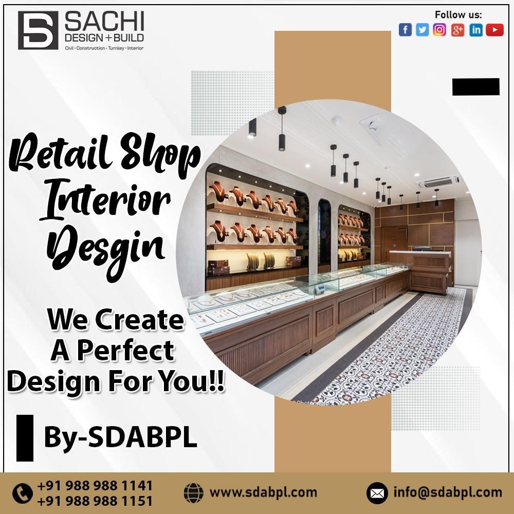 Jewellery shop sale interior design plan