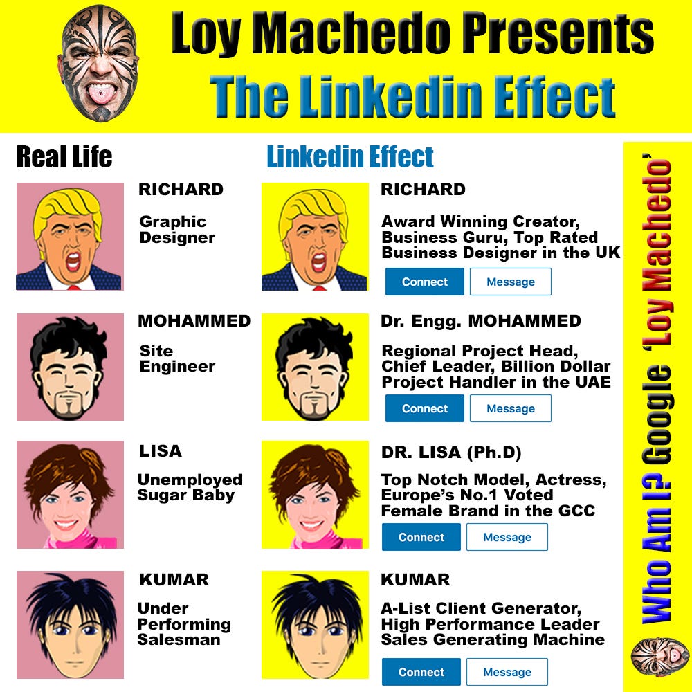 Real Life Versus The Linkedin Effect | by Loy Machedo | Medium