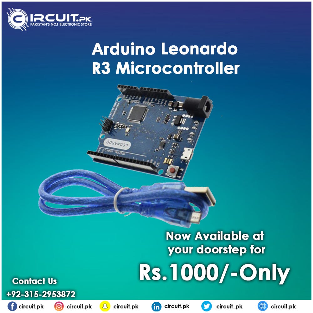 MicrocontrollerATmega32u4 Operating Voltage5V Input Voltage