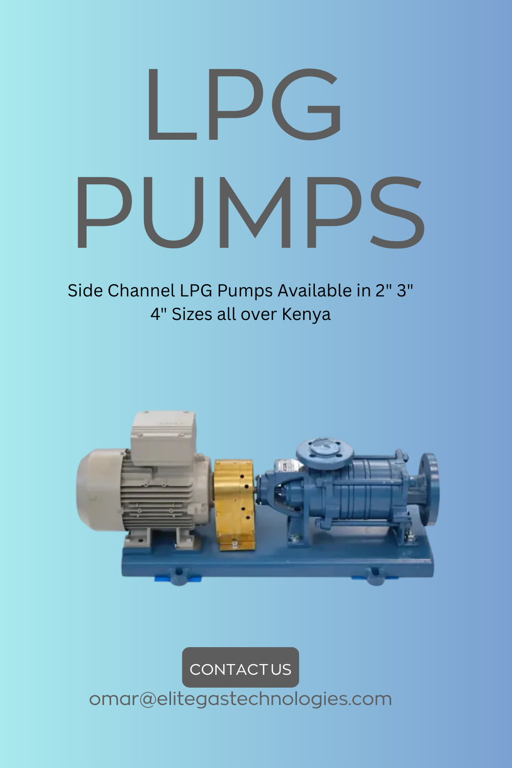 Side Channel LPG Pumps | Available in Nakuru | LPG Equipment Supplier in Kenya