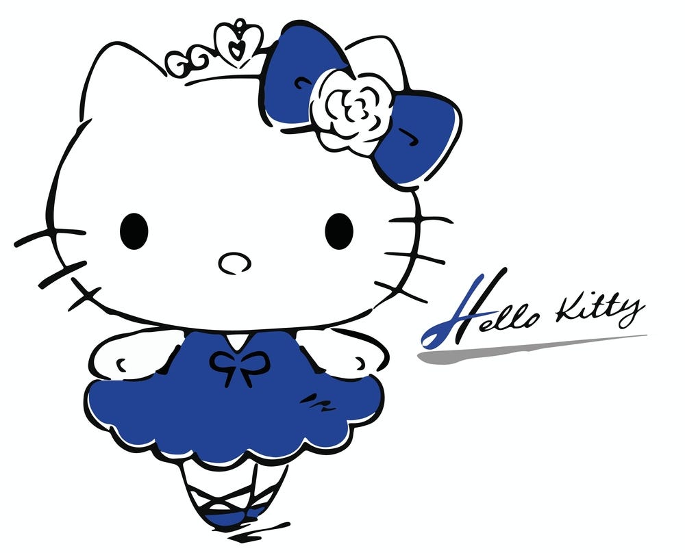 Easy drawing - How to draw Hello Kitty with a few steps