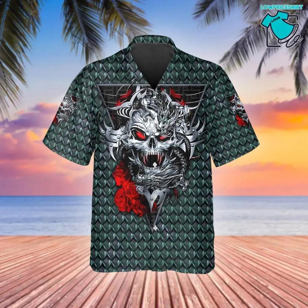 Blue Ghost Skull Hawaiian Shirt Cheap For Men And Women | by Mark ...