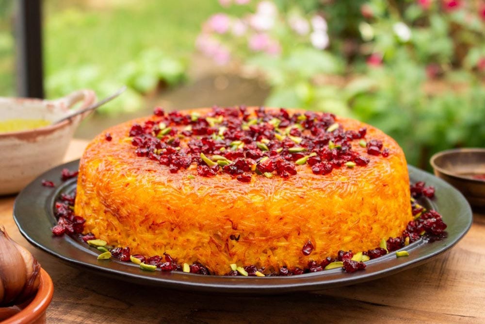 Saffron & Yogurt Tahdig (Crispy Persian Rice) 