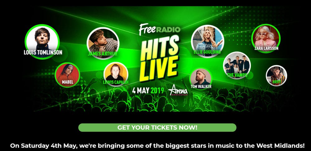 Free Radio Hits 𝐿𝒾𝓋𝑒 2019 — Arena Birmingham, Uk 