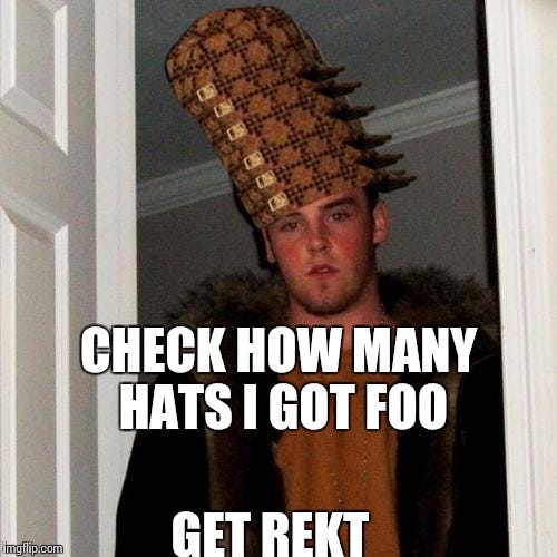 scumbag steve meme hat