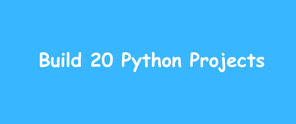 20 Exciting Python Project Ideas. If you are tired of enduring lengthy ...