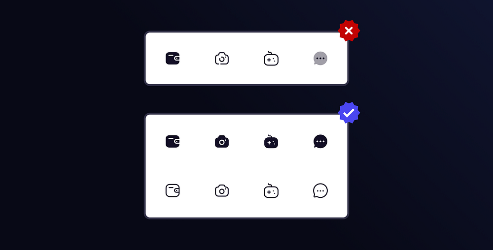 A imagem mostra dois grupos de ícones, o grupo de cima apresenta 5 ícones com diferentes estilos. O grupo de baixo apresenta duas linhas de 5 ícones com o mesmo estilo.
