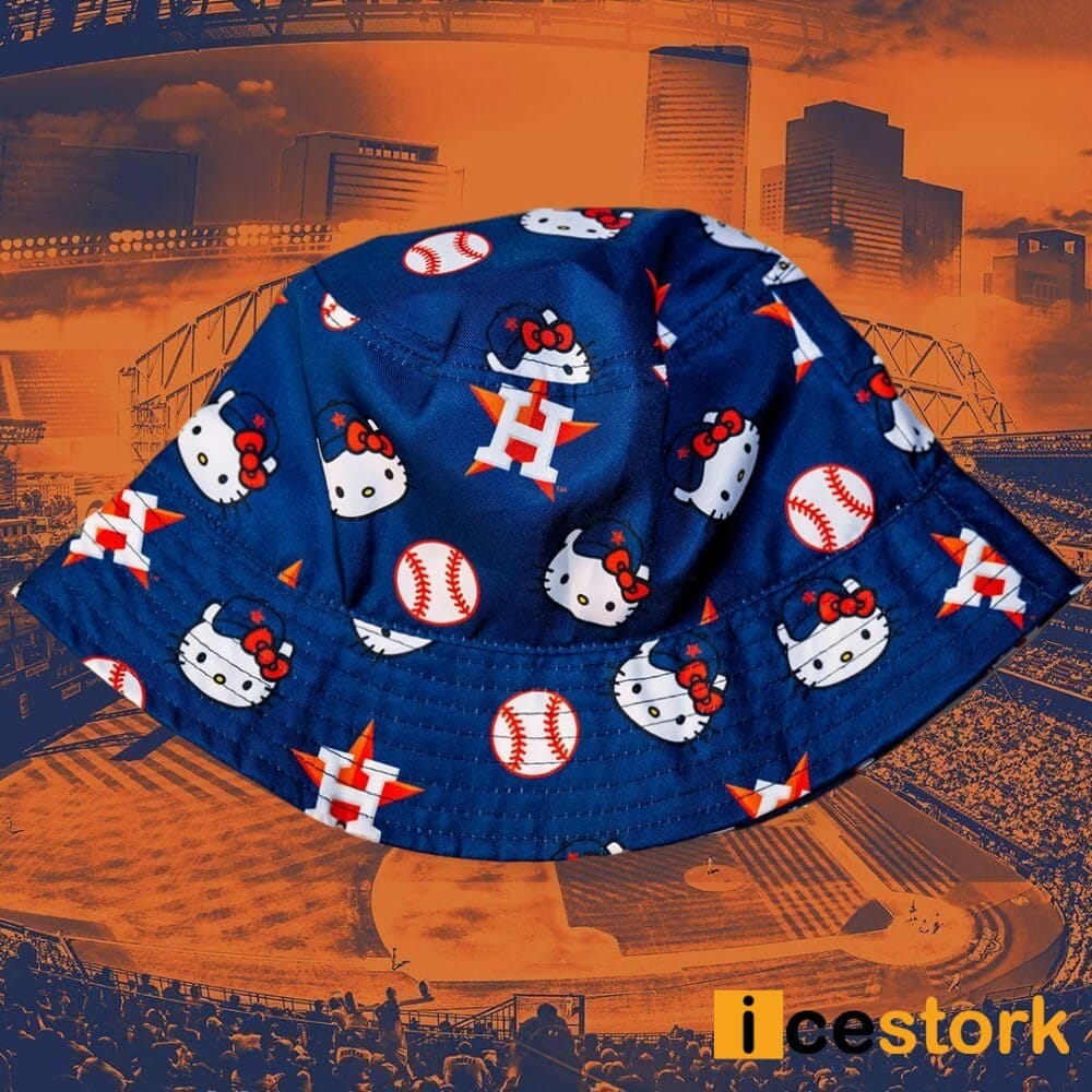 Houston Astros Hello Kitty Bucket Hat 2024 Giveaway by Icestorkstore