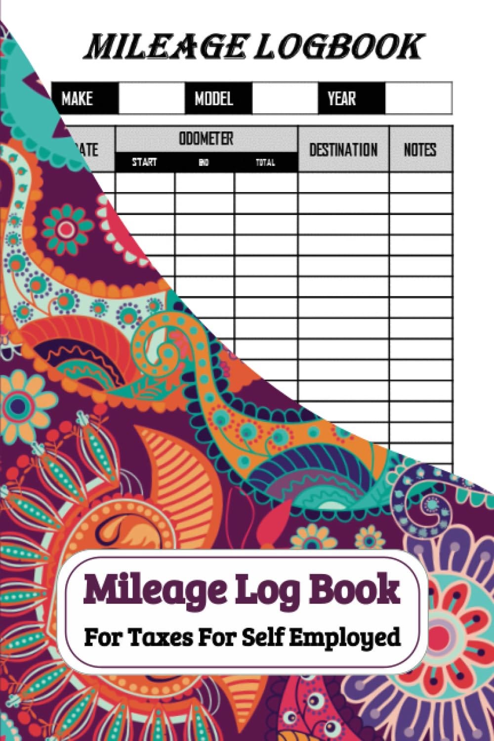 [EBOOK]Mileage Log Book for Taxes for Self Employed Keep Track And