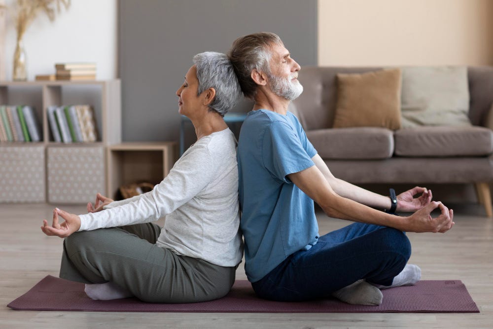 Gentle Yoga for Senior Citizens(Benefits and Practices), by Nayra