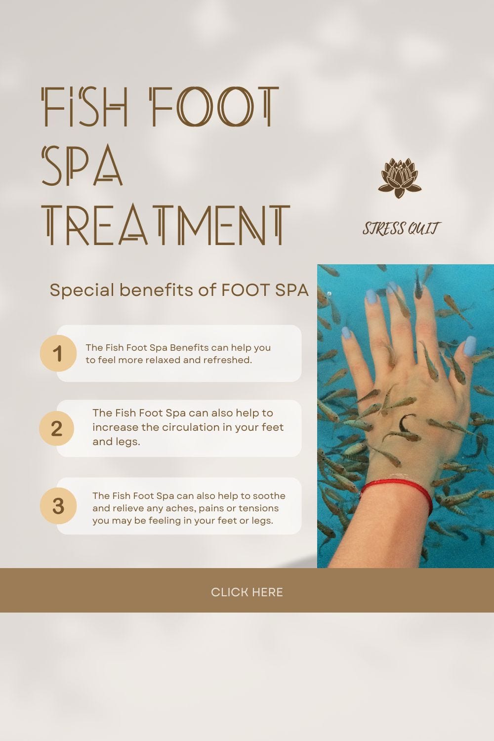 How Fish Spa Treatment Can Boost Your Overall Health by stress quit