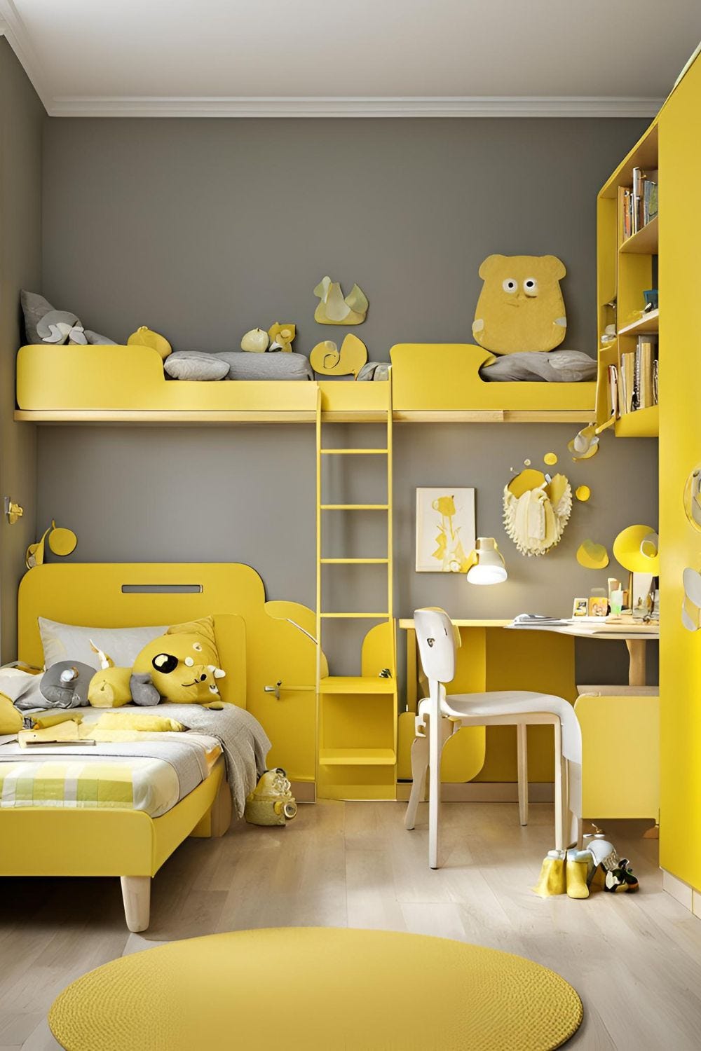 Bright and Happy Yellow Bedroom for Kids Ideas for a Joyful Space 🌟