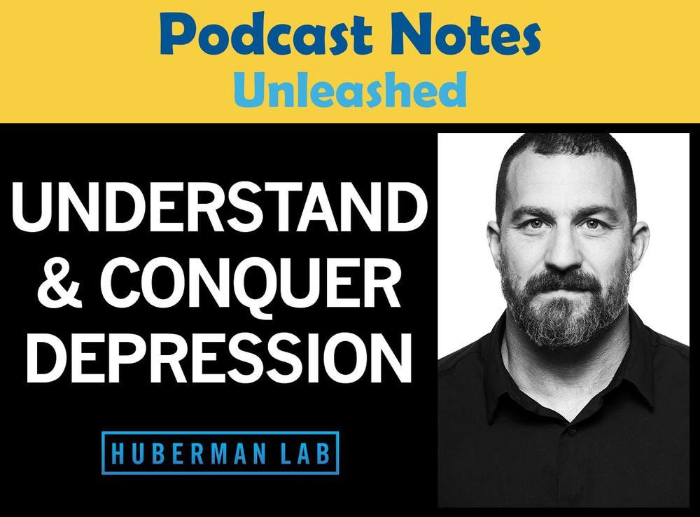 Understanding and conquering depression Huberman Lab Podcast 34 by