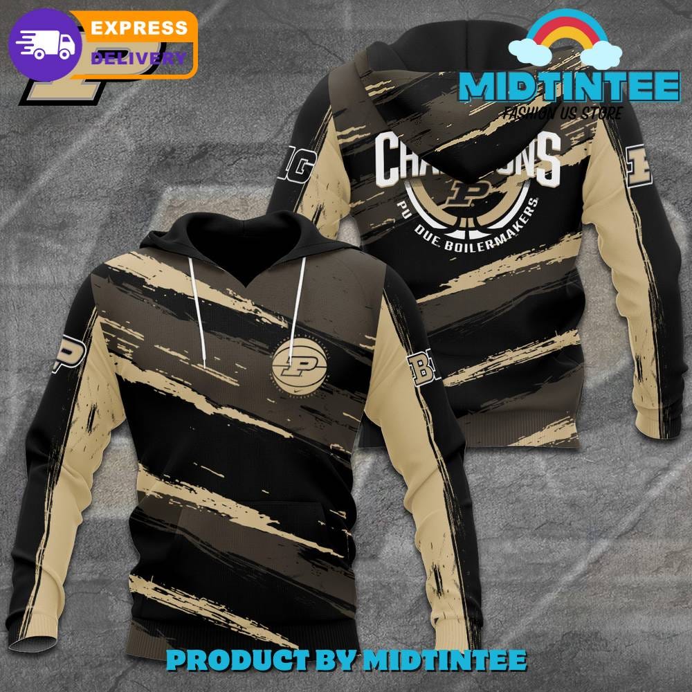 Purdue Boilermakers 2024 Big Men Basketball Champions Hoodie by