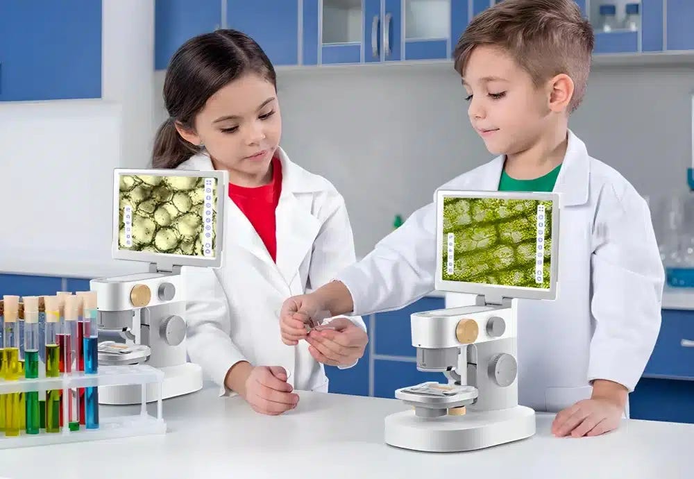 Dive into Miniature Worlds with a Biological Microscope