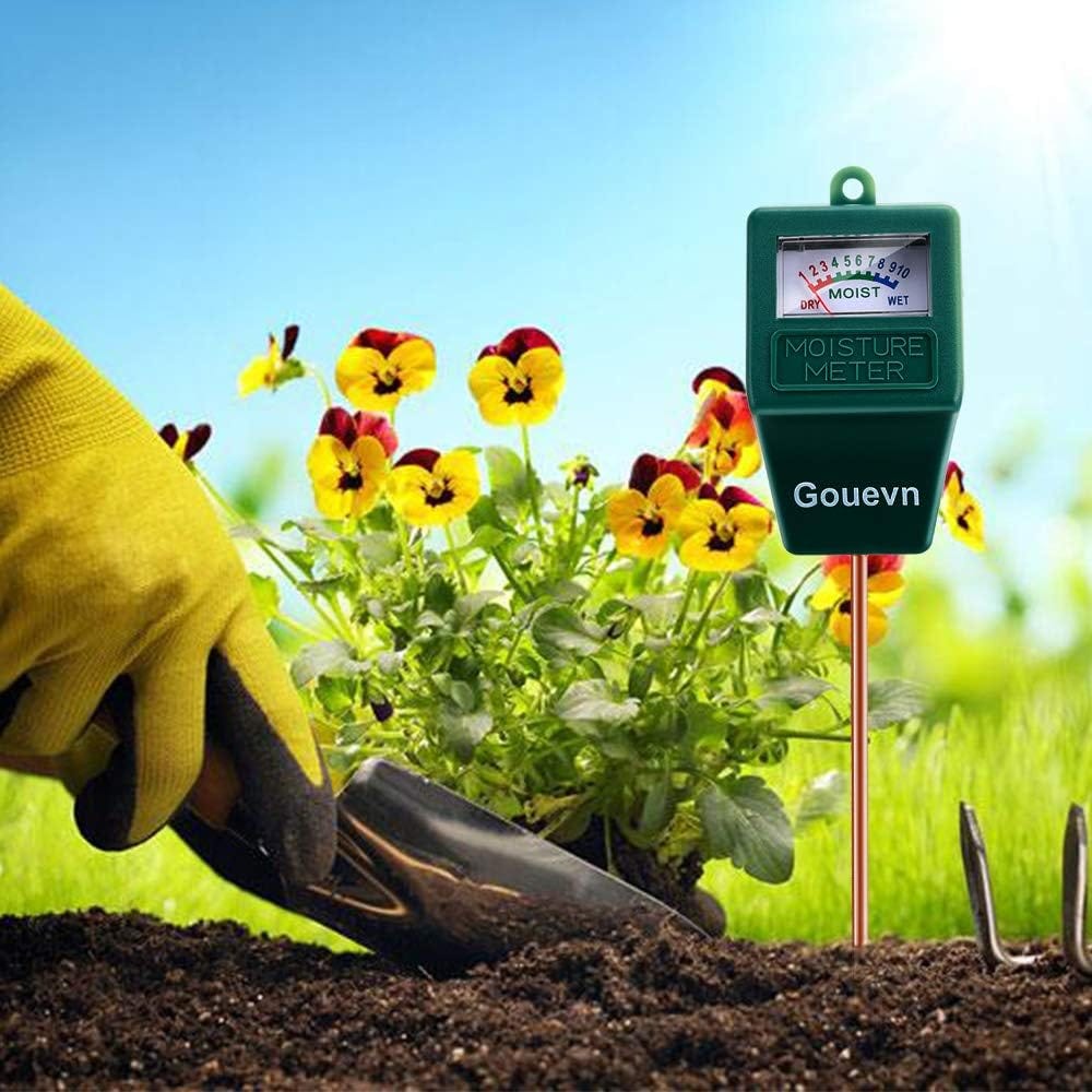 Soil Moisture Meter 4-in-1 Soil Tester for Moisture Light pH Temperature  Lawns Farm Plants Herbs 
