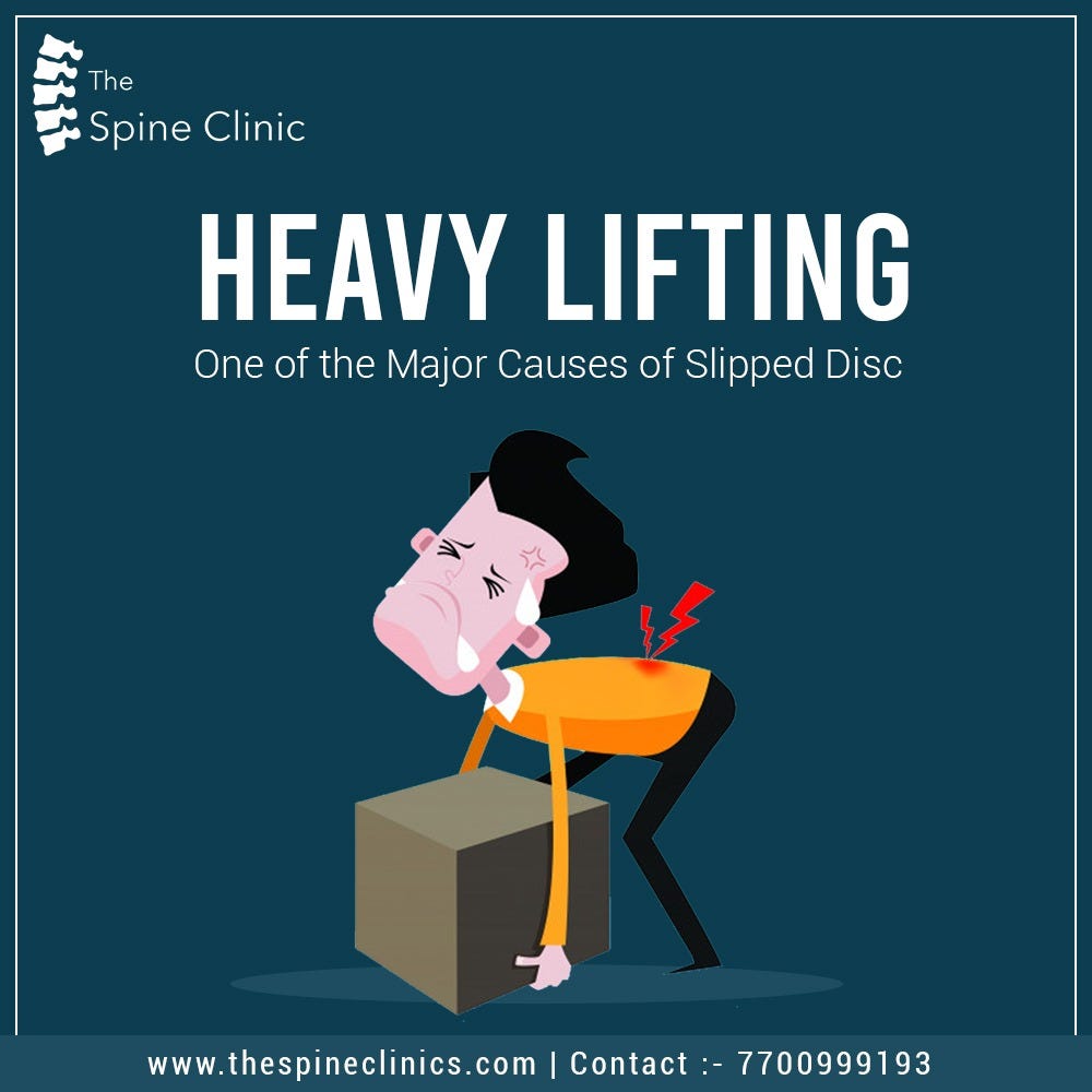 HEAVY LIFTING IS ONE OF THE MAJOR CAUSES OF SLIPPED DISC by The Spine