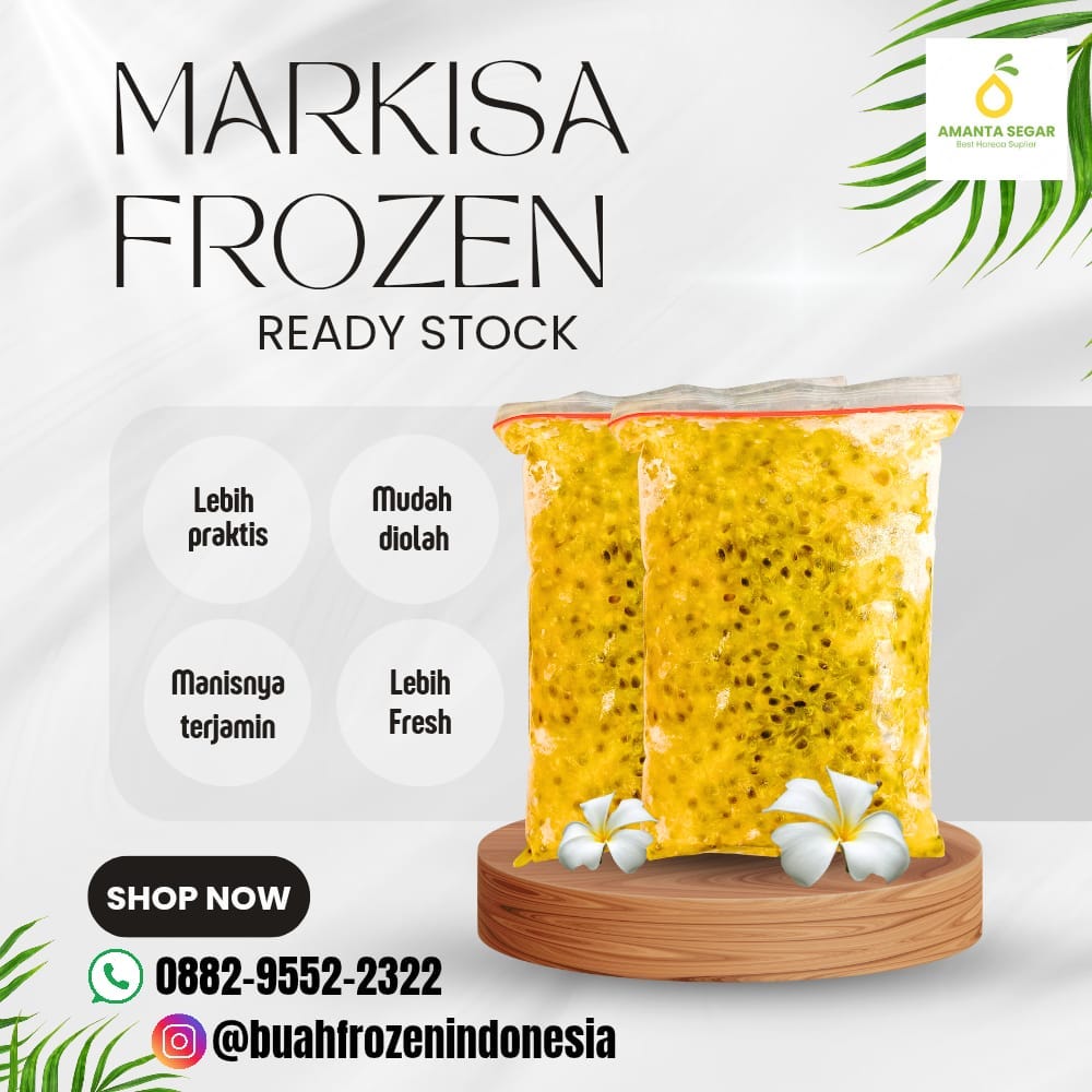 READY STOCK | BUAH MARKISA FROZEN | WA 0882–9552–2