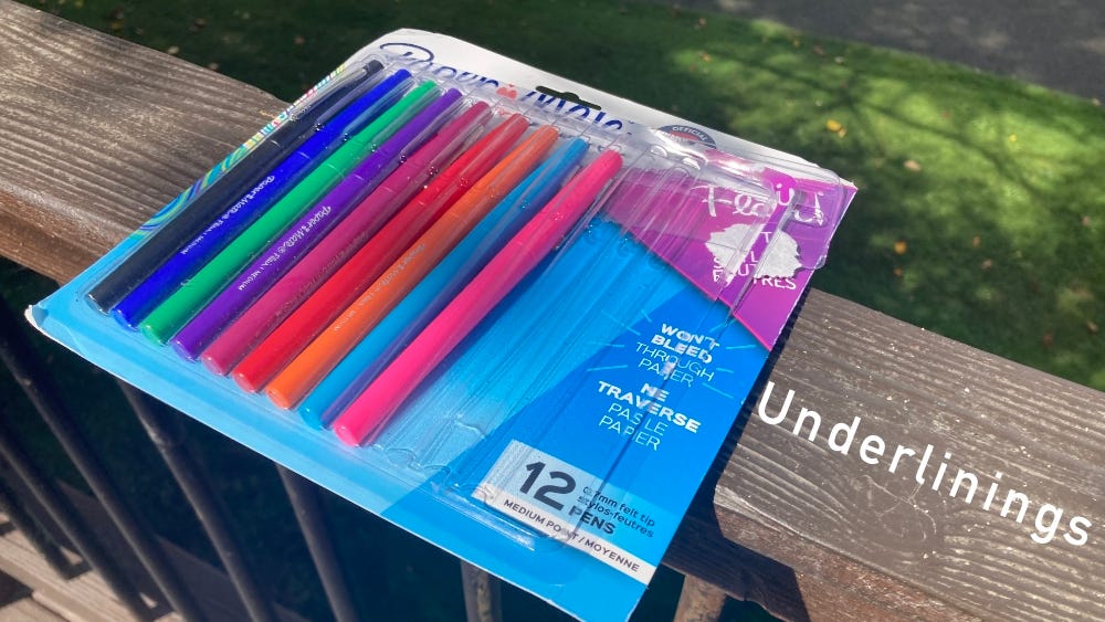 I’m an underliner.. I underline. Here’s some thoughts on… | by Jeff ...