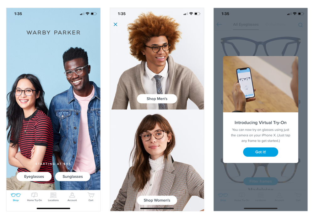 Design Review: Warby Parker Virtual Try-On | by Erin Gwozdz | Medium