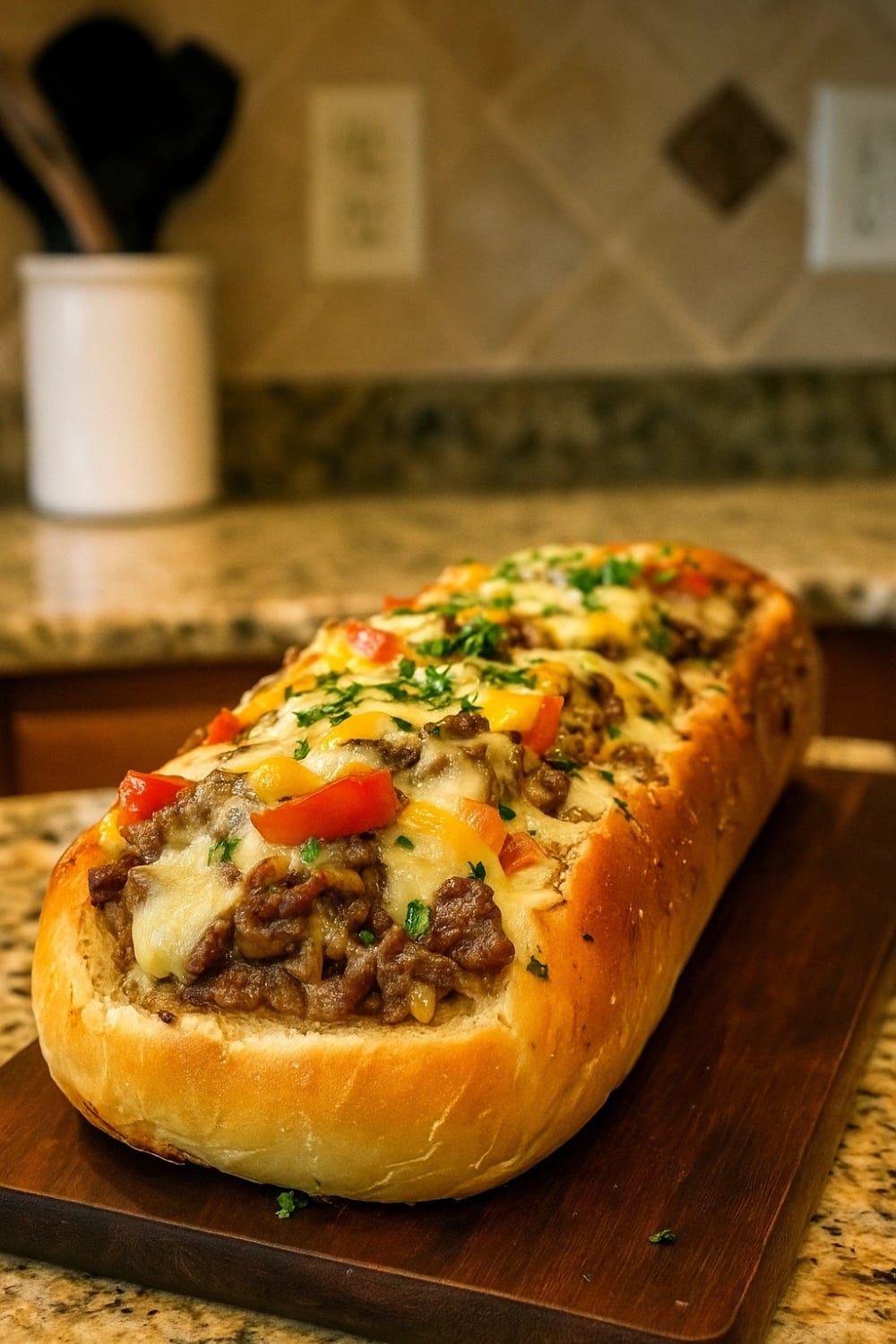 Cheesesteak-Stuffed Garlic Bread Loaf: A Comfort Classic Reinvented
