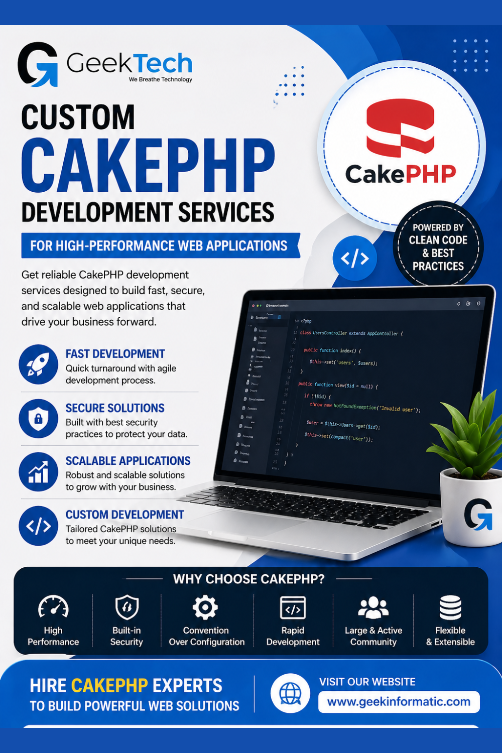 Custom CakePHP Development Services for High-Performance Web Applications