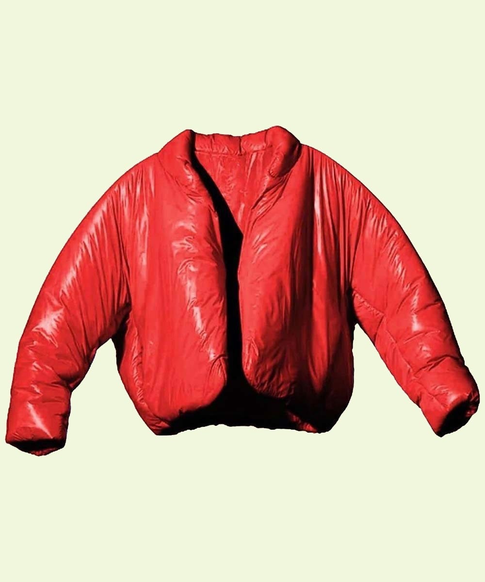 yeezy gap red jacket